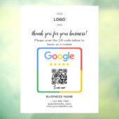 QrコードGoogleレビューBusiness Logo ウィンドウサイン (シート3)