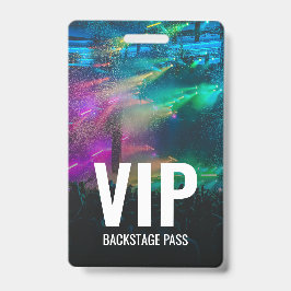 QRコードID付きVIPバックステージパス バッジ
