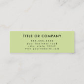 QrコードInstagramのFacebookロゴで接続 スキニー名刺 (裏面)