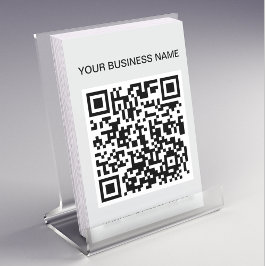 QRコードlグレーモダンプロモーション広告ズ チラシ