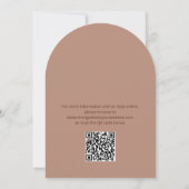 QRコードMochaの結婚詳細カード 招待状 (裏面)