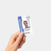 QRコードPeriwinkleロ企業のゴ写真従業員 バッジ (手持ち)