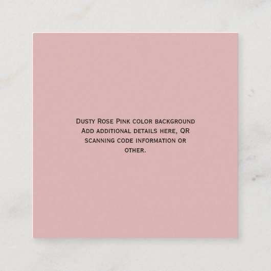 QRコードRSVPの結婚詳細宿泊用ギフト エンクロージャーカード (裏面)