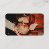 QRコードRSVPの結婚Webサイト写真 エンクロージャーカード (裏面)