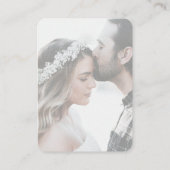 QRコードRSVPのWeb結婚サイトのエンクロージャカード 名刺 (裏面)