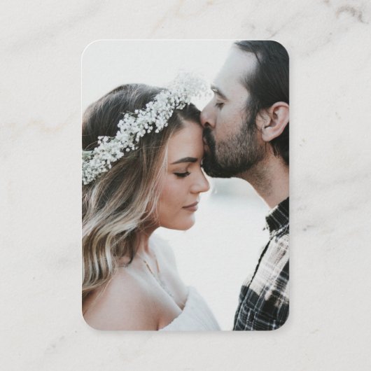 QRコードRSVPのWeb結婚サイトのエンクロージャカード 名刺 (裏面)