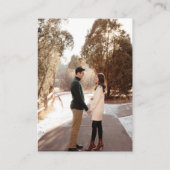 QRコードRSVPのWeb結婚サイトのエンクロージャカード 名刺 (裏面)