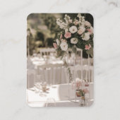 QRコードRSVPを使用した結婚式招待状 エンクロージャーカード (裏面)