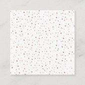 QRコードRSVPバラ縁ど金ゴールドと紙吹雪 エンクロージャーカード (裏面)