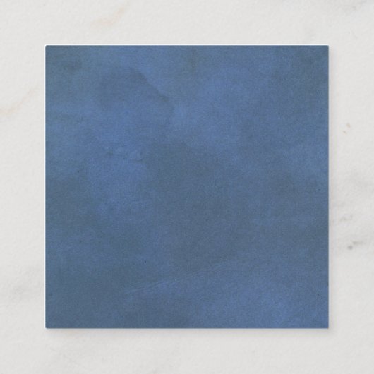 QRコードRSVP青縁どとハート結婚の エンクロージャーカード (裏面)