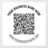 QRコードScanI文字カスタムビジネスウィンドウの固定 ウィンドウサイン (シート)