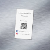 QrコードSNSブランドカラー マグネット名刺 (インサイチュ)