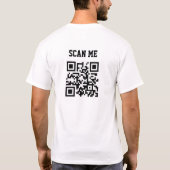 QRコードTシャツ Tシャツ (裏面)
