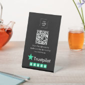 QRコードTrustpilotレビューリンク卓上スタイル 台座サイン (インサイチュ)