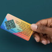 QRコードURLを詳述するホットポップモバイル自動車 名刺