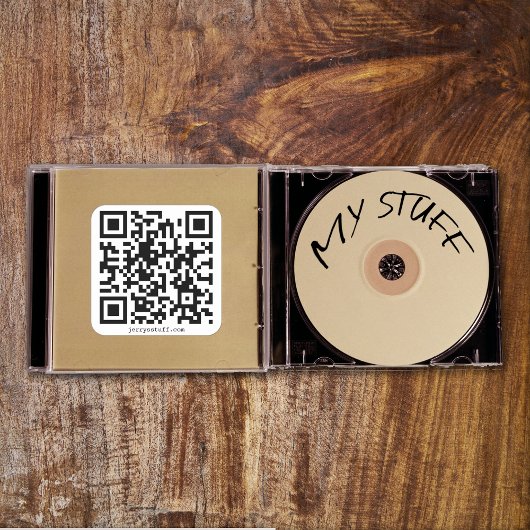 QRコードURLテンプレート スクエアシール