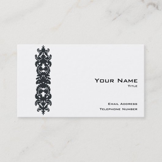 QRコードV付きのシンプルで洗練された名刺 名刺 (正面)