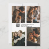 QRコードVellumオーバーレイモダンスクリプト5写真 セーブザデート (裏面)