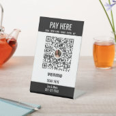 QRコードVenmo Pay Hereペデスタル標識の追加 台座サイン (インサイチュ)