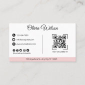 QRコードWebサイトのビジネモダンスカード 名刺 (裏面)