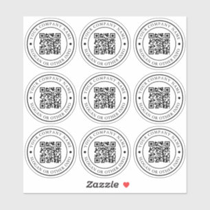 QRコードWebサイトリンクサークルビジネスカスタム澄ん シール