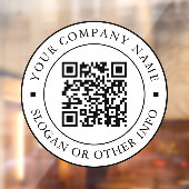 QRコードWebサイトリンク白黒ビジネス ウィンドウサイン (シート2)