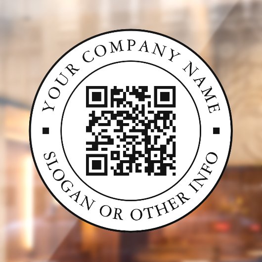 QRコードWebサイトリンク白黒ビジネス ウィンドウサイン (シート2)