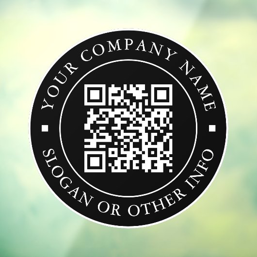 QRコードWebサイトリンク黒ビジネス ウィンドウサイン (シート3)