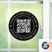 QRコードWebサイトリンク黒ビジネス ウィンドウサイン (ホーム)
