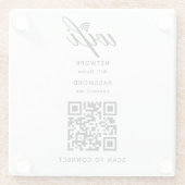 QRコードWifiインターネットパスワードホテルガラスコースター ガラスコースター (裏面)