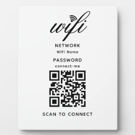 QRコードWifiインターネットパスワードホワイトプラーク フォトプラーク