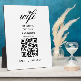 QRコードWifiインターネットパスワードホワイトプラーク フォトプラーク