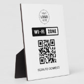 QRコードWifiビジネスロゴスキャンで接続 フォトプラーク (側面)