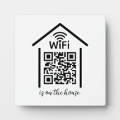 QRコードWifi Scan to Connectは自宅にある フォトプラーク (正面)