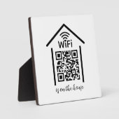 QRコードWifi Scan to Connectは自宅にある フォトプラーク (正面)