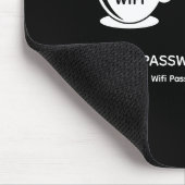 QRコードWifi Scan to Connect Businessロゴ マウスパッド (コーナー)