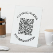 QRコーパーソナライズされたドおよびカスタム文字台座標識 台座サイン (インサイチュ)