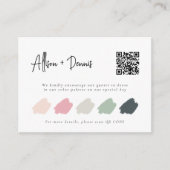 QRコーパーソナライズされたドのドレ結婚スコード挿入 エンクロージャーカード (正面)