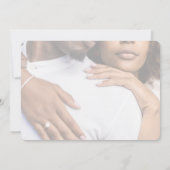 qrコーパーソナライズされたドを使用した写真結婚式の招待 招待状 (裏面)