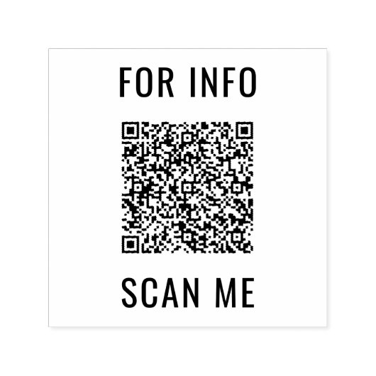 QRコーパーソナライズされたドスキャン情報でスタンプ セルフインキングスタンプ (デザイン)