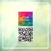 QRコーパーソナライズされたドビジネスロゴ文字モダン ウィンドウサイン (シート3)