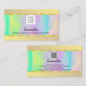 QRコーパーソナライズされたドロモダンゴ・ホログラフ美しい 名刺 (正面/裏面)