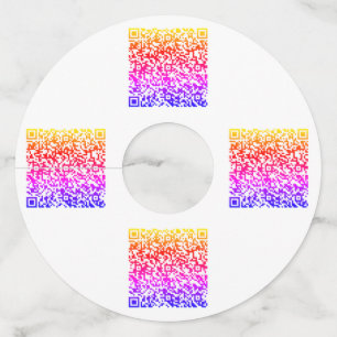 QRコーパーソナライズされたドワイングラスラベル色の選択 ワイングラスタグ