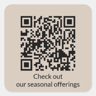 QRコーパーソナライズされたドURLスクエアステッカーの生成 スクエアシール