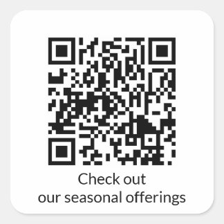 QRコーパーソナライズされたドURLスクエアステッカーの生成 スクエアシール