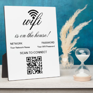 QRコーパーソナライズされたドWifiインターネットスキャンで接続 フォトプラーク