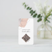 QRコーミニマルドと当社との接続 名刺 (スタンド正面)