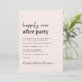 QRコーミニマルドピンクモダンウェディングレセプション 招待状 (スタンド正面)