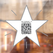 QRコーミニマルドプロモーション小売マーケティングショップ ウィンドウサイン (シート2)