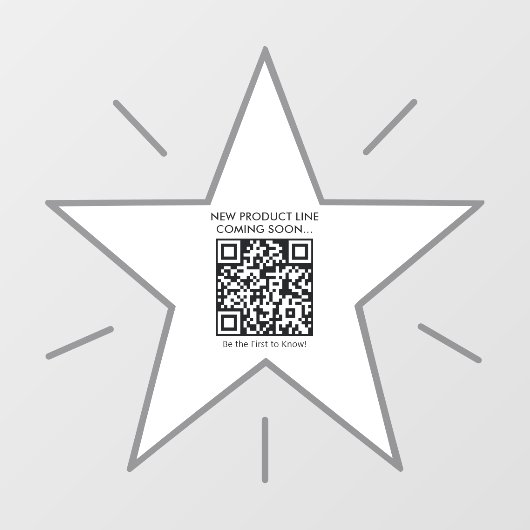 QRコーミニマルドプロモーション小売マーケティングショップ ウィンドウサイン (シート)